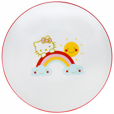 Hello Kitty Rainbow Smiles Ceramic 9" Dinner Bowl